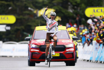 West Australian Ben O’connor Crossed The Solo To Win Stage 9, One Of The Toughest Stages Of The 2021 Tour De France. Image: Ag2r Citroen.