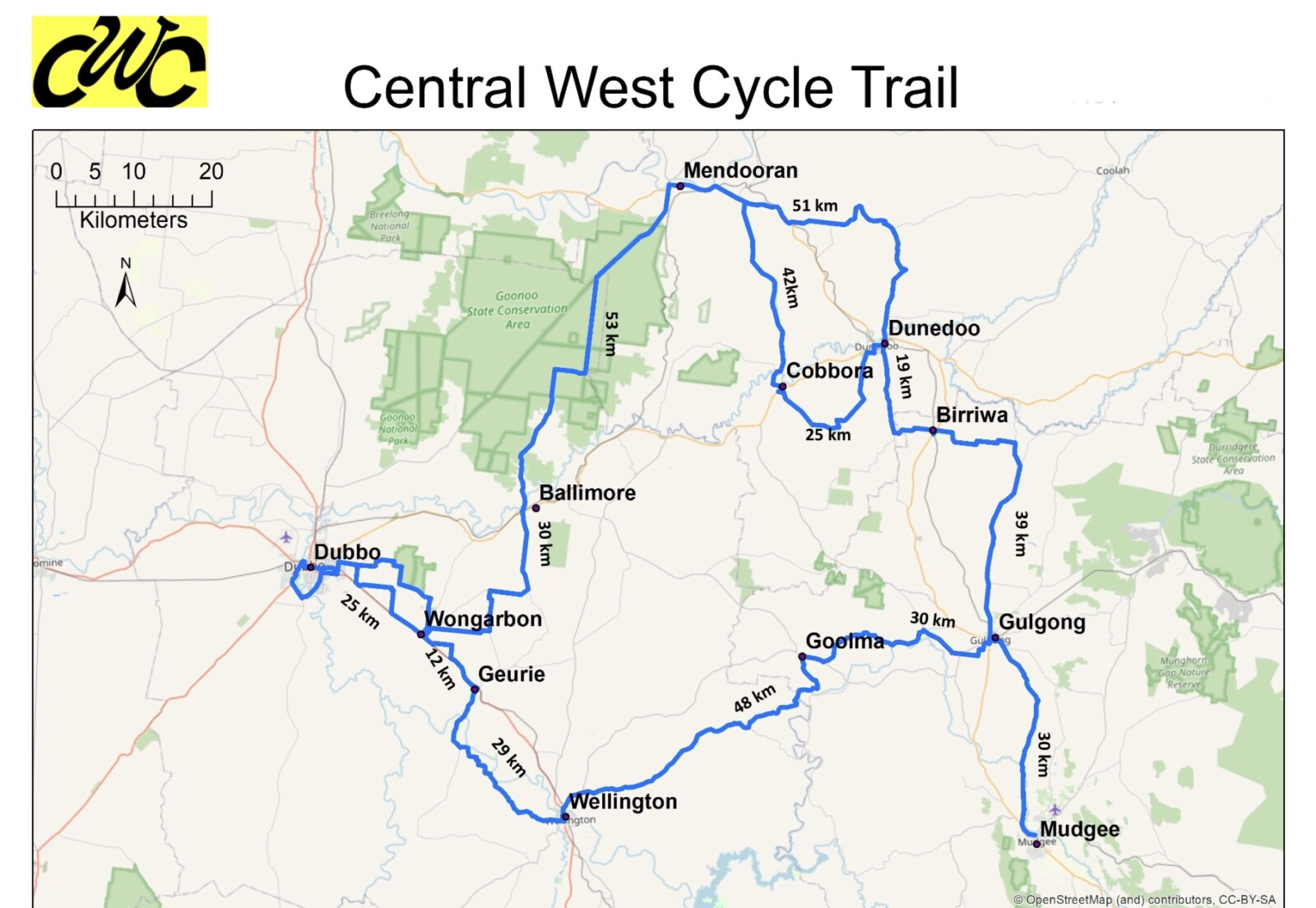 central west bike trail